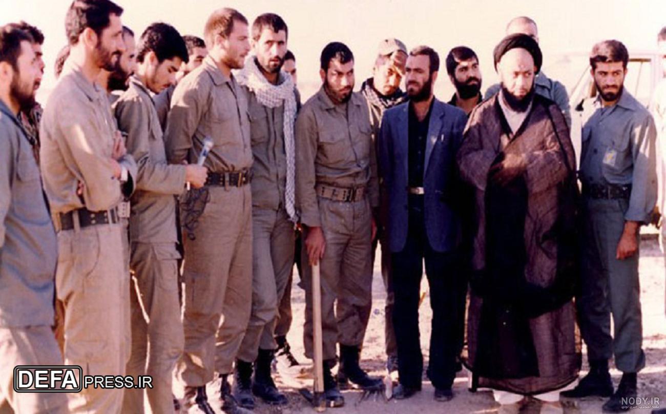 عکس قالیباف در زمان جنگ
