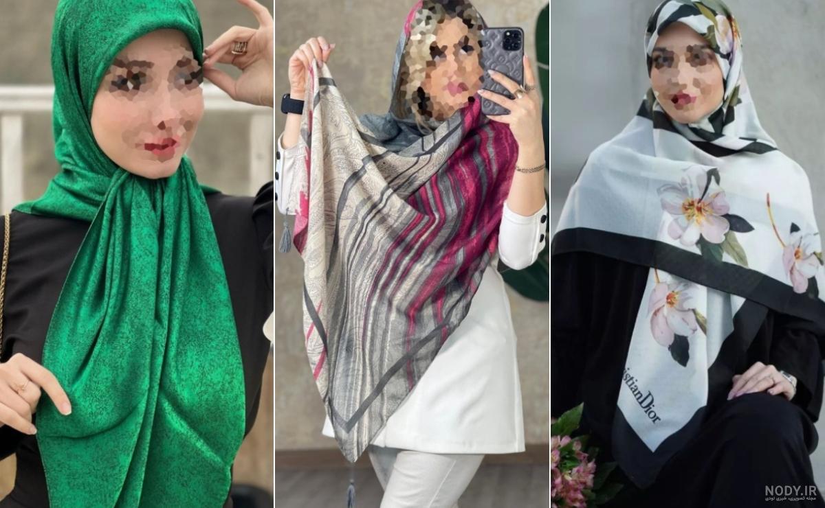 10 مدل جذاب بستن شال زنانه برای مراسم مجلسی | پرنداسکارف