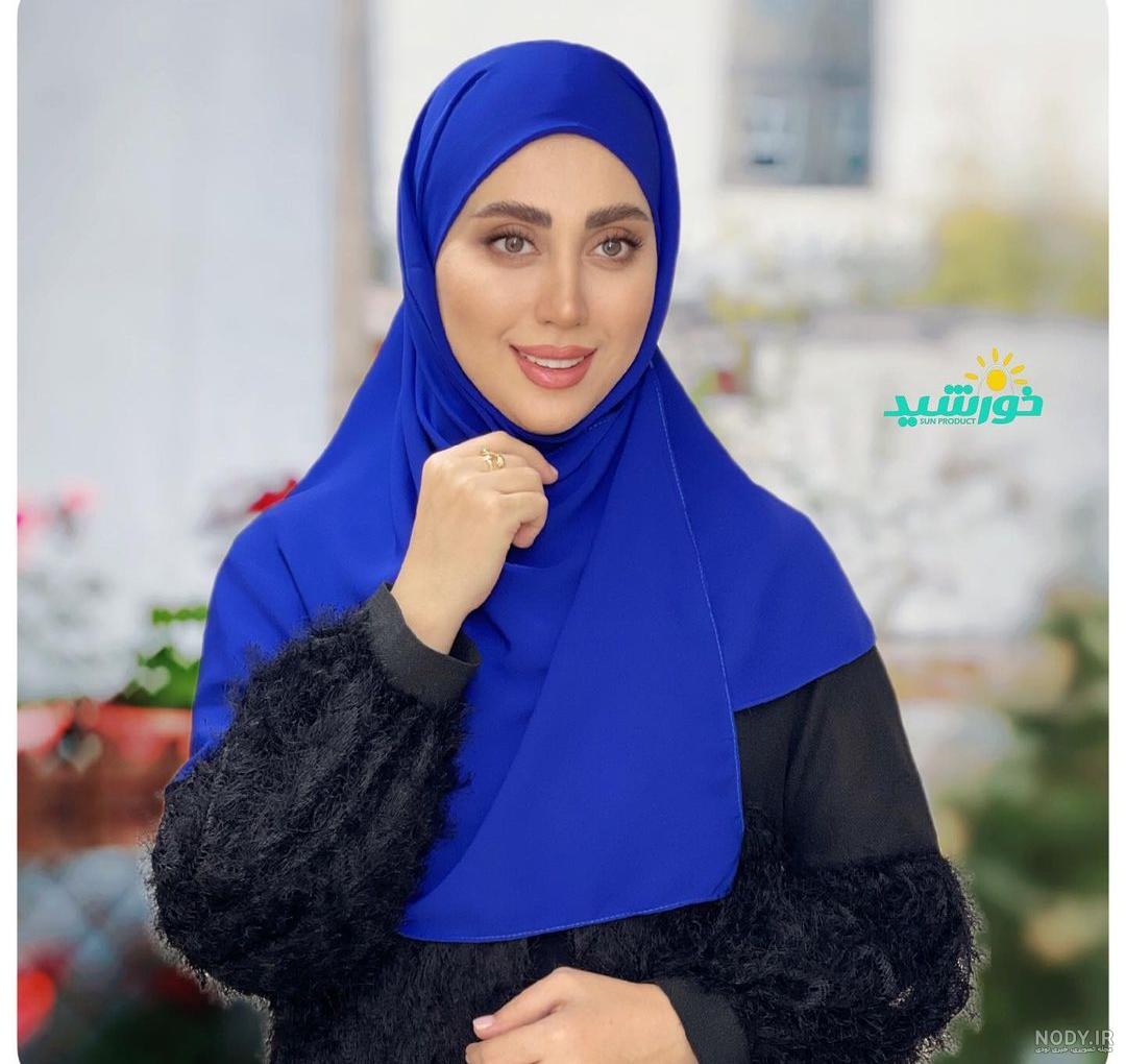 آموزش دوخت مقنعه لبنانی دکمه دار