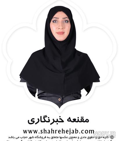 آموزش دوخت مقنعه کراواتی دو رنگ