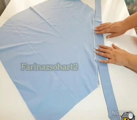 آموزش دوخت مقنعه کرواتی ساده