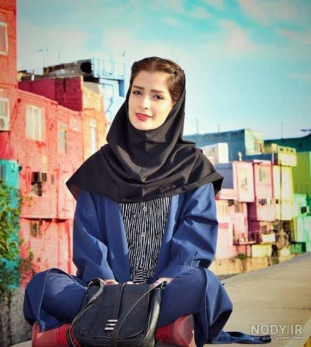 عکس بافت مو زیر مقنعه - عکس نودی