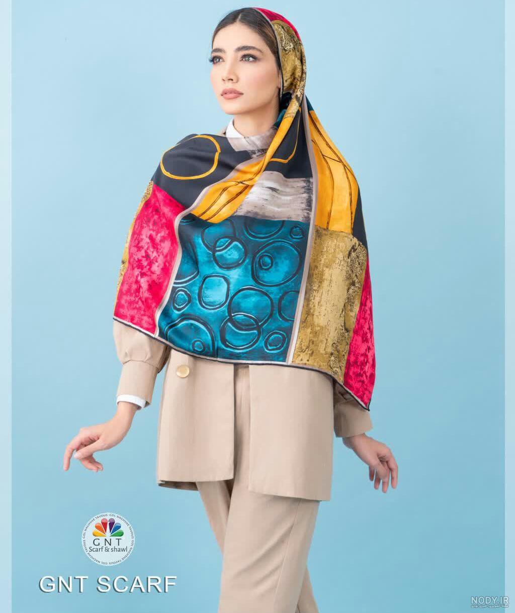 عکس روسری ساتن ابریشم