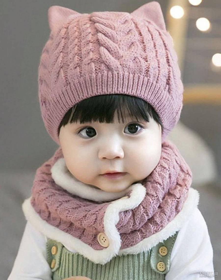عکس شال کلاه دخترانه بچه گانه
