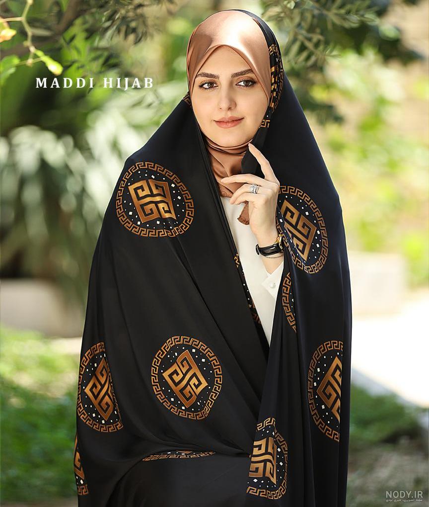 عکس مقنعه های رنگی