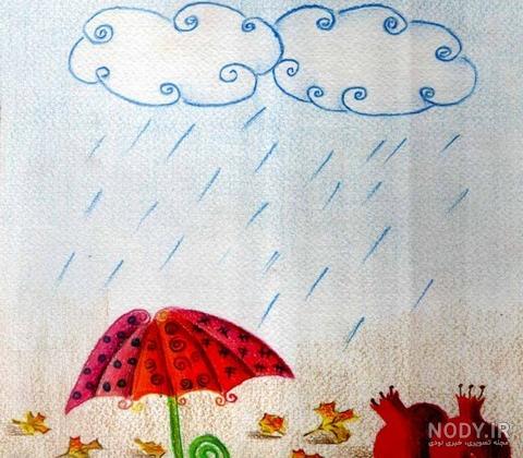عکس نقاشی هوای بارانی