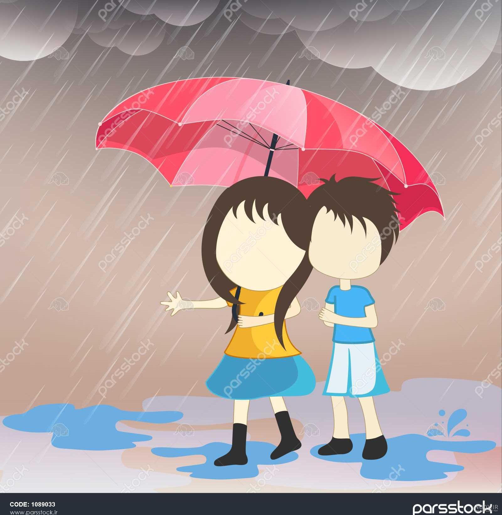 عکس نقاشی یک روز بارانی - عکس نودی