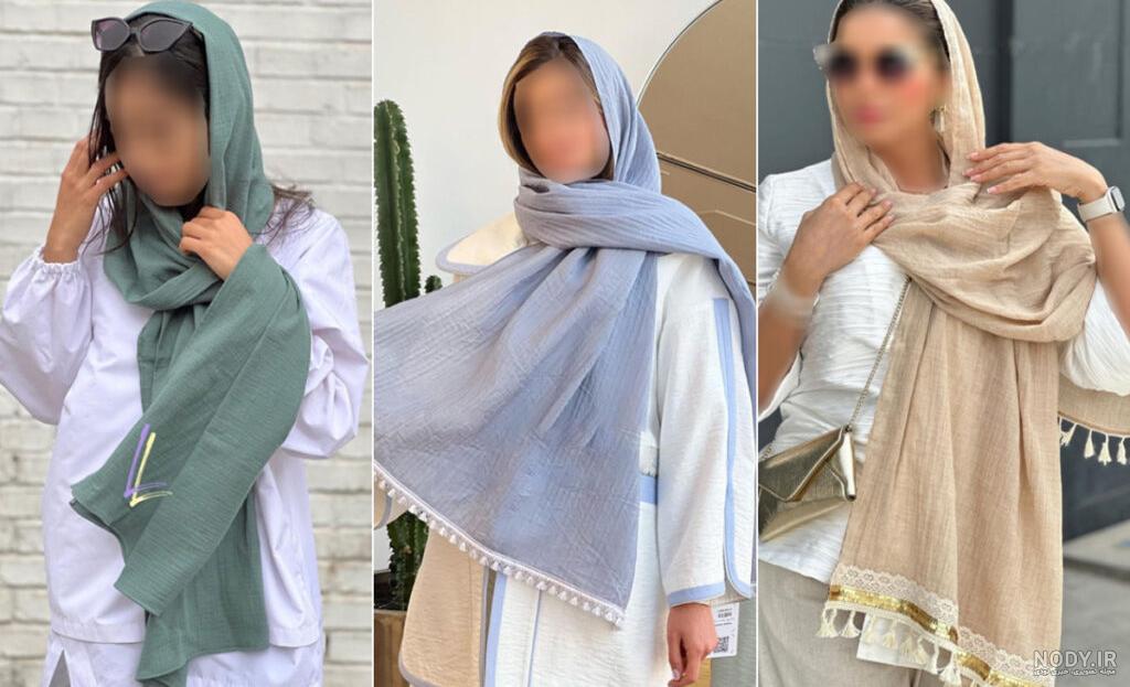 مدل خوشگل شال و روسری؛جدید ترین شال و روسری های بهاری
