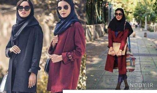 ژست عکس دخترانه با مقنعه ️ [ بهترین تصاویر ]