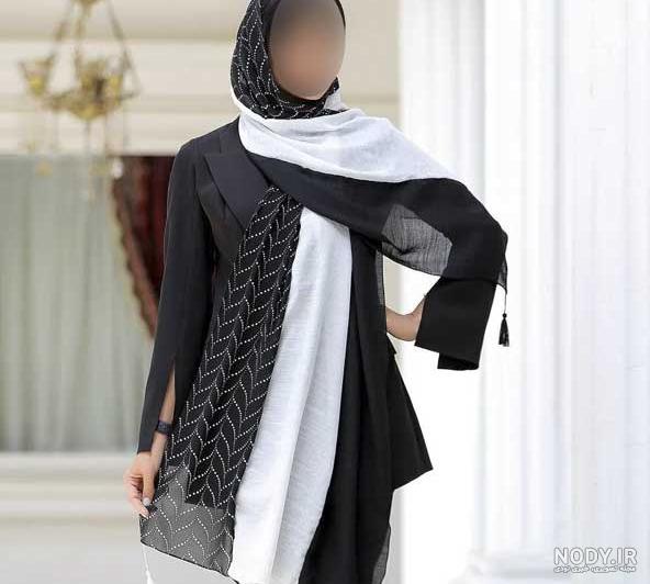 ۱۰ مدل شال مجلسی شیک دخترانه و زنانه + شال مجلسی کارشده با سنگ