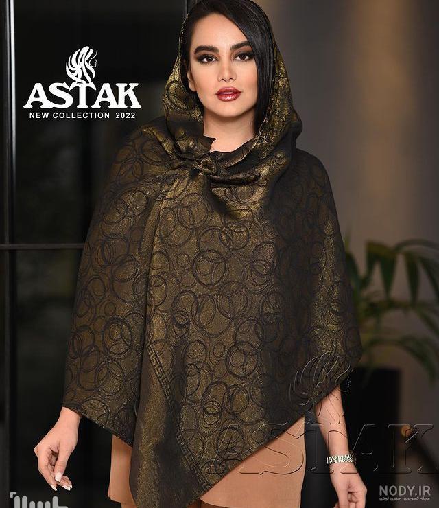 ۴۰ مدل روسری مشکی طلایی جدید ۱۴۰۲ ؛ طرح های مجلسی و جذاب - ماگرتا