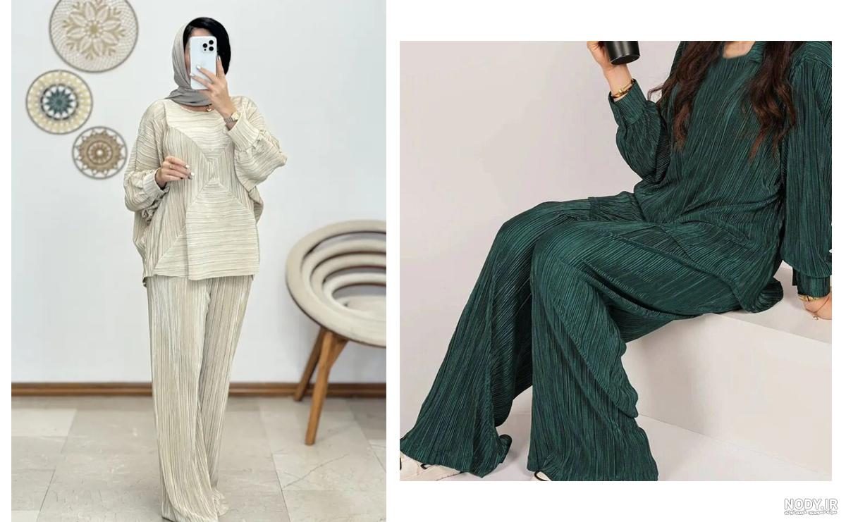 خوشگل ترین مدل تونیک شلوار ست زنانه مجلسی