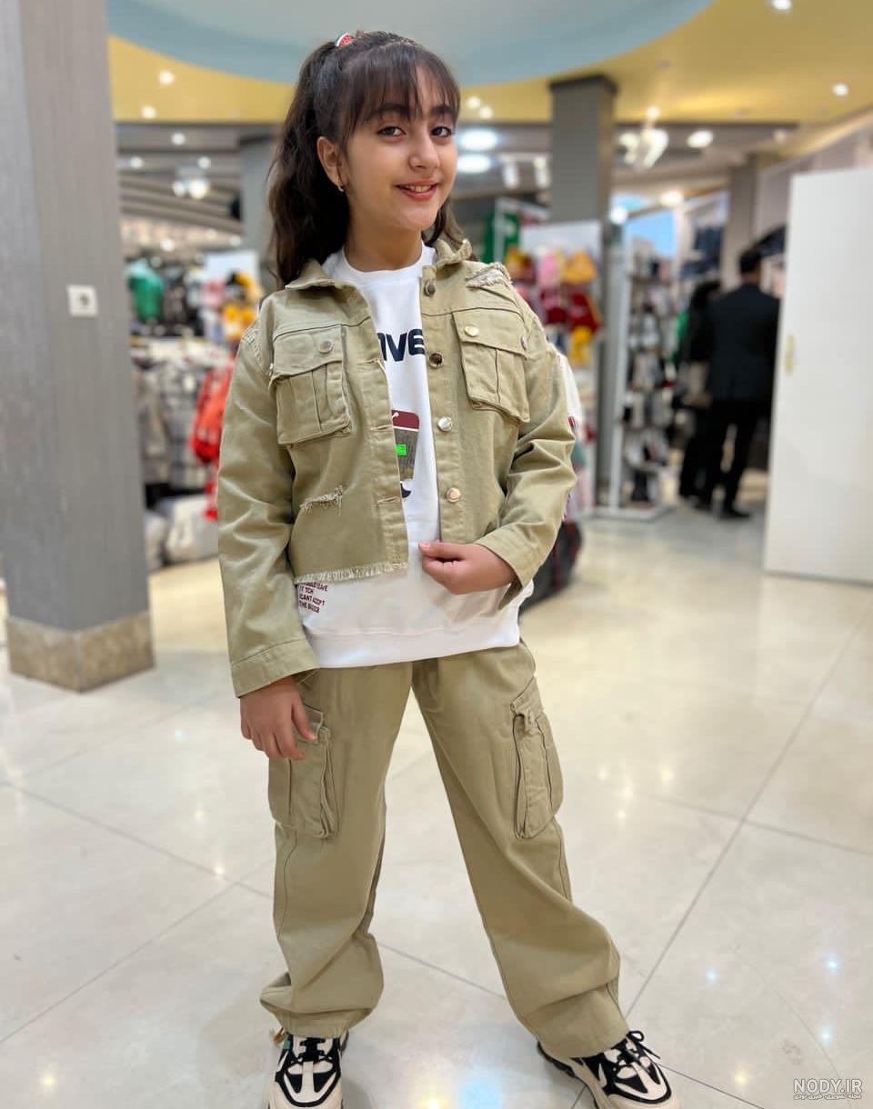 عکس شلوار کارگو دخترانه با کت