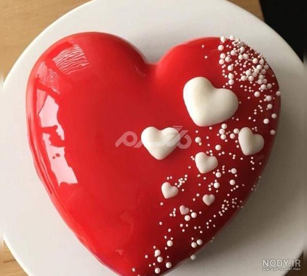عکس کیک تولد پسرانه قلبی