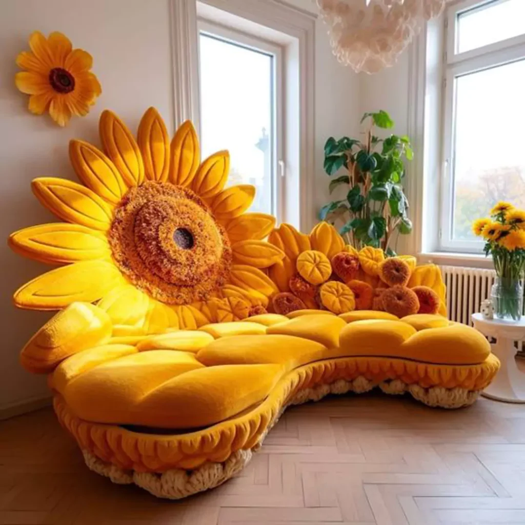 عکس دسته گل روی مبل