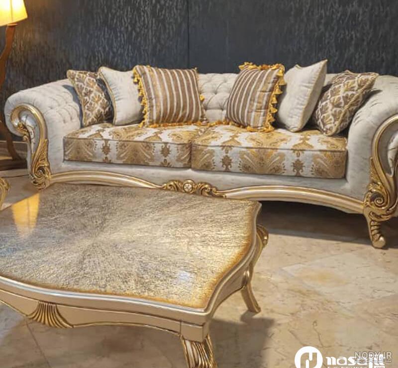 عکس مبل راحتی به رنگ طوسی