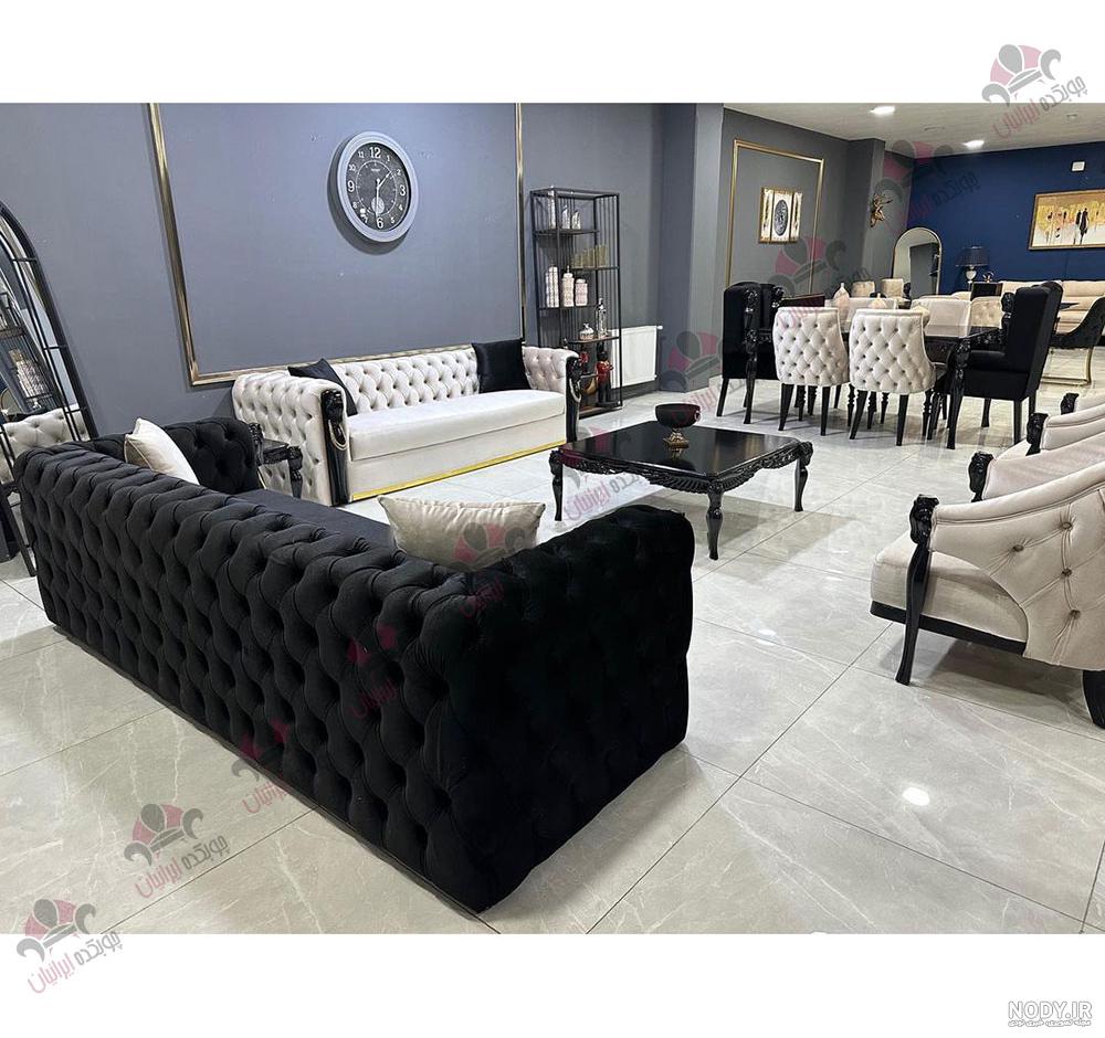 عکس مبل کلاسیک مشکی