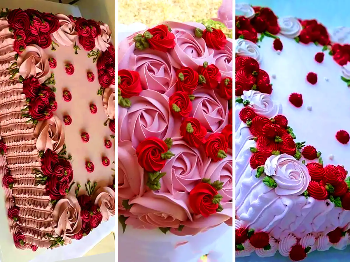 ایده عکس گل و کیک