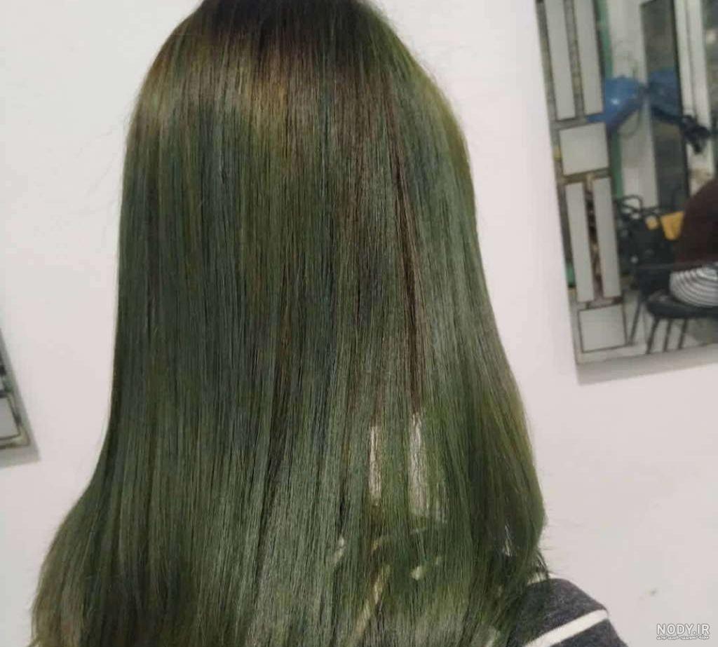 عکس رنگ موی زیتونی شماره 6