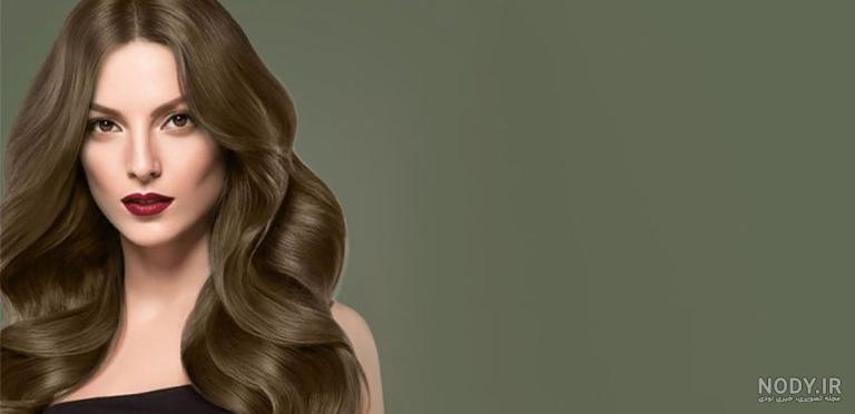 عکس رنگ موی زیتونی