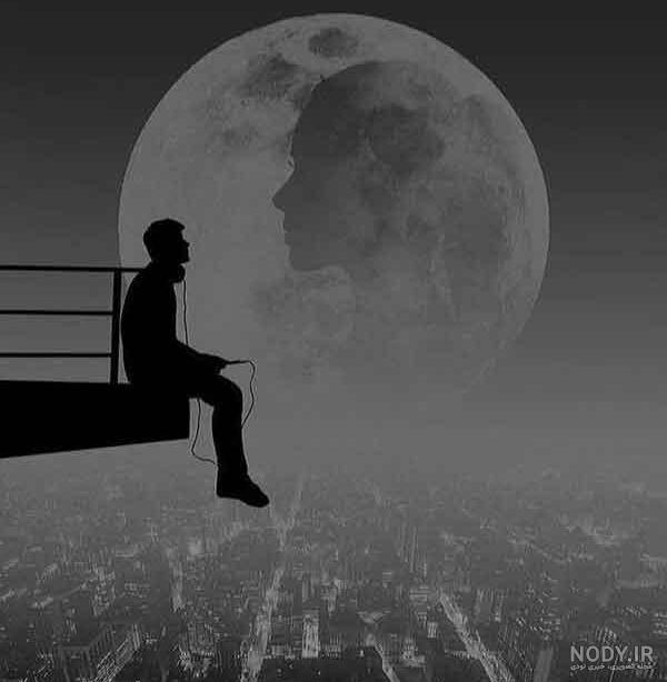 عکس غمگین پسرانه سیاه و سفید برای پروفایل