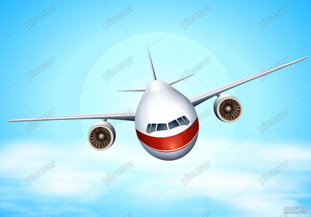 عکس هواپیما پس زمینه