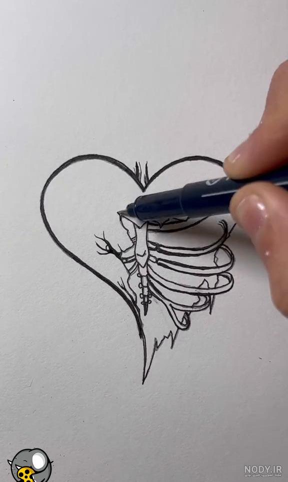 عکس نقاشی قلب دارک