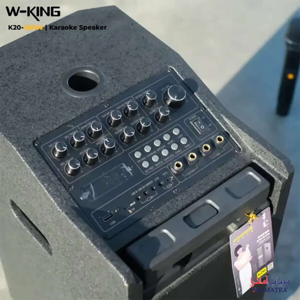 قیمت و خرید اسپیکر کارائوکه قابل حمل کلارشتاین آلمان مدل klarstein  CenterStage 8 - میکروفون بی‌سیم با باتری داخلی | ترب شاپ