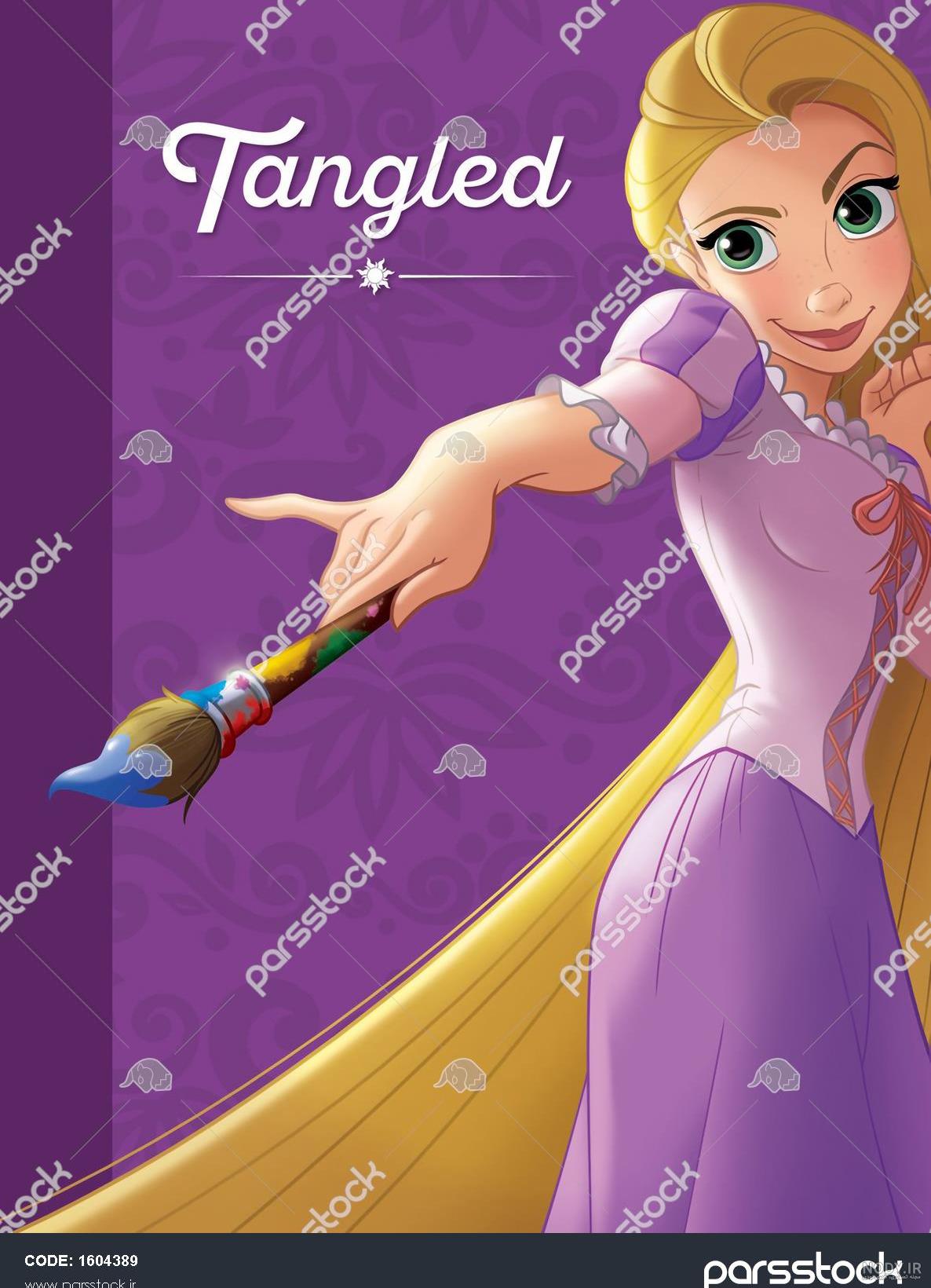 عکس نقاشی راپونزل ساده