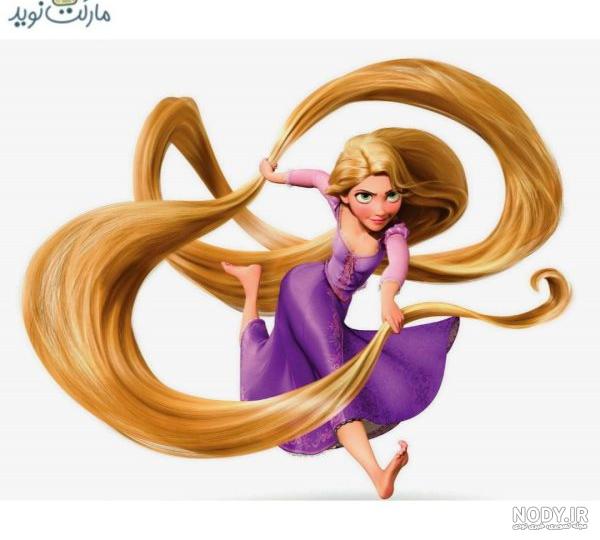 لباس مجلسی پرنسس موی بلند راپونزل مدل لباس مجلسی دخترانه با پیراهن ، گوش ،  تیاراس و گره 3-9 سال