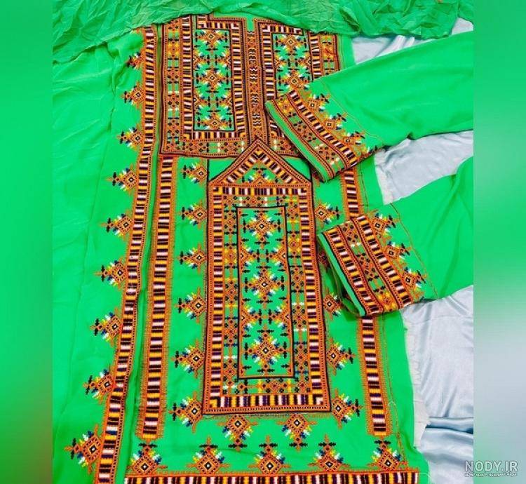 مدل پیراهن شلوار بلوچی زنانه