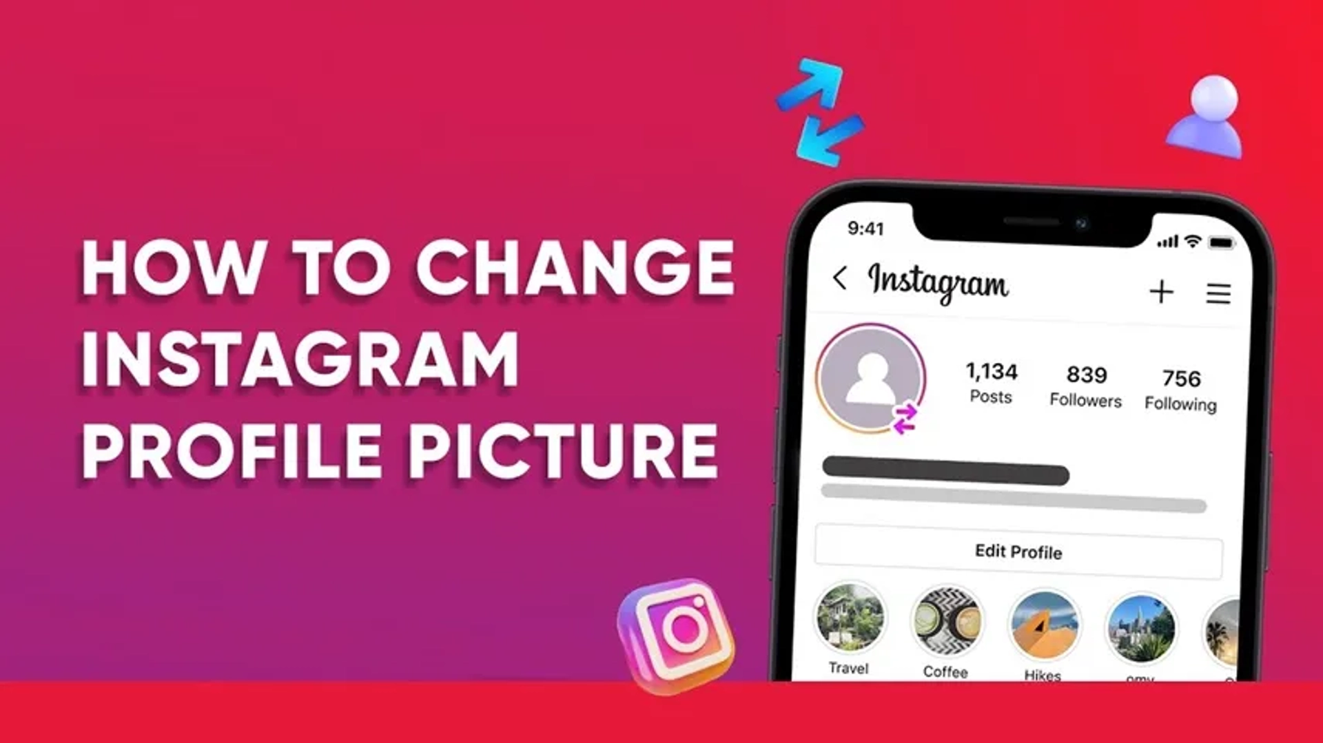 آموزش تصویری تغییر عکس پروفایل اینستاگرام فارسی - گذاشتن عکس پروفایل