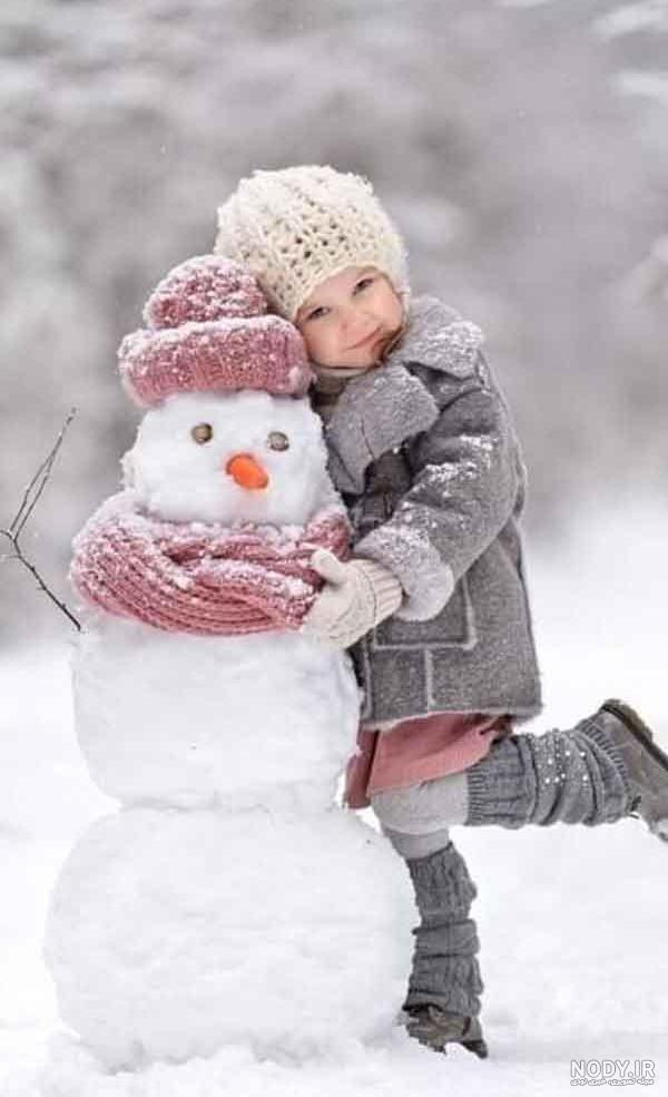 ژست عکاسی در برف دخترانه + ژست عکاسی در برف بدون چهره