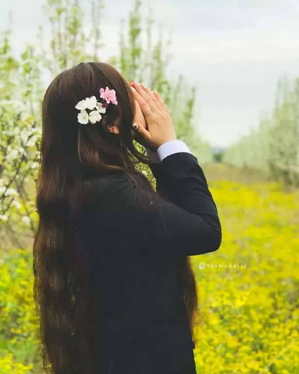 عکس از پشت سر دختر برای پروفایل - مینویسم