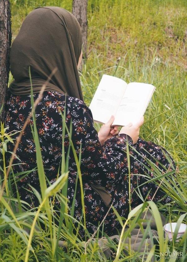 عکس دختر نیم رخ با حجاب برای پروفایل