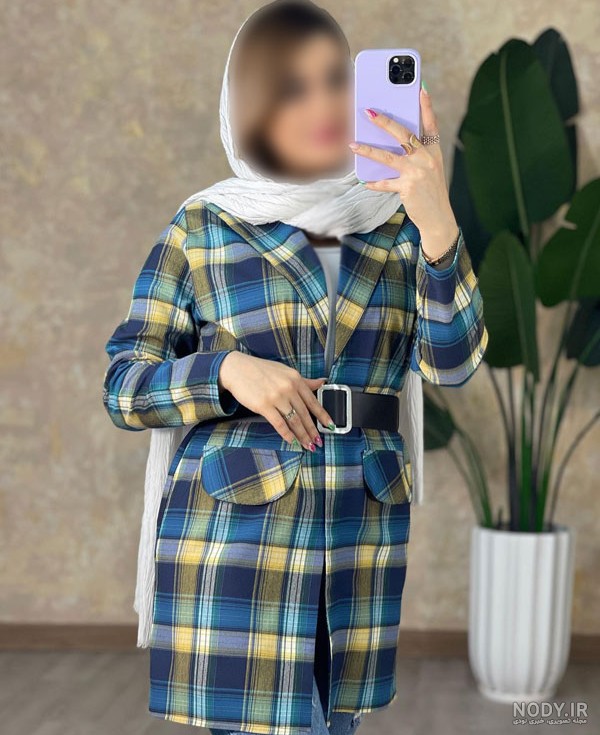 جدیدترین مدل های مانتو چهارخونه پاییزی زنانه و دخترانه 2025، کوتاه، بلند، کلاه دار و اینستاگرامی
