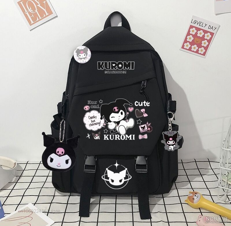 Kuromi Korean College Style Backpacks  Kuromi Plush Shop - Official ...
