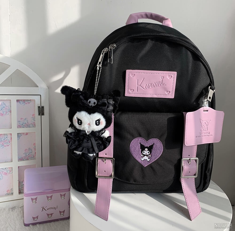 Kuromi Canvas Backpack - Kawaiienvy – KawaiiEnvy