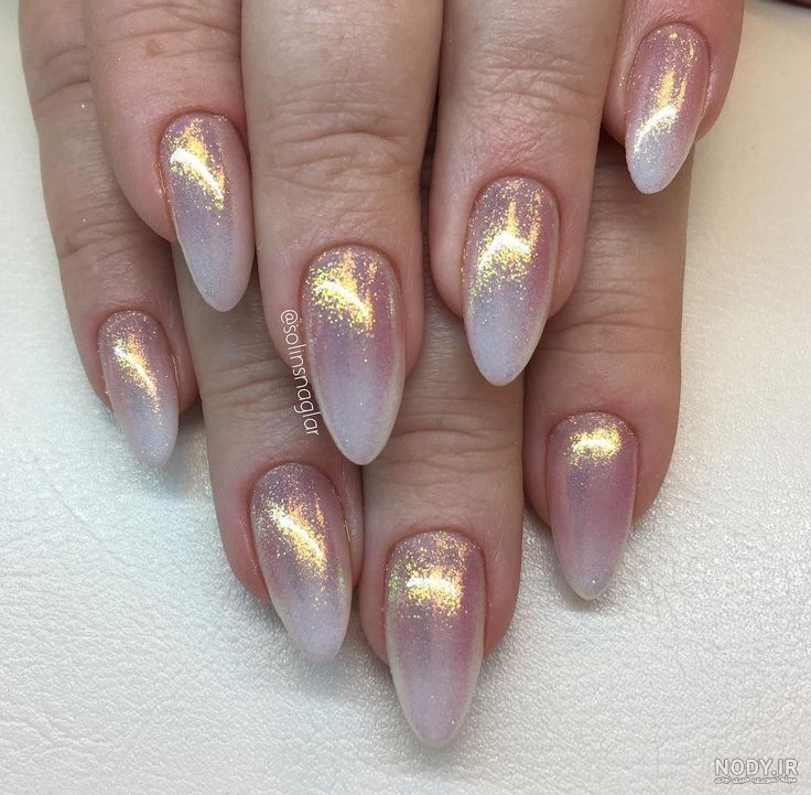 Pink Ombre Nails, Gold Glitter Nails, Nail Art Ombre, Ombre Nail Art ...