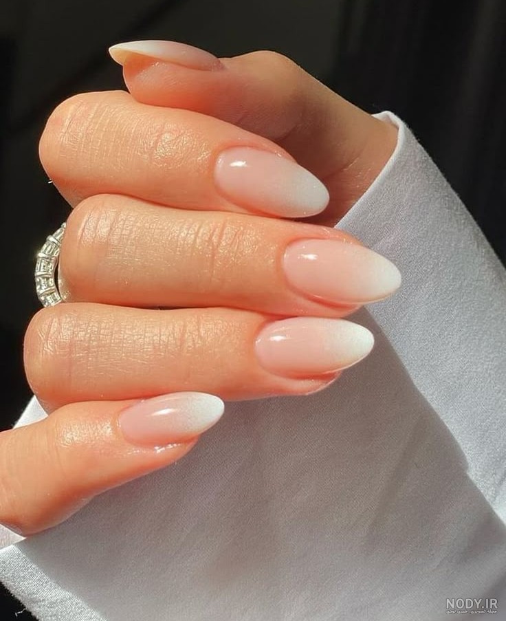 Ombre gelish nail design Ombre gel nails, Oval nails, Gel nails