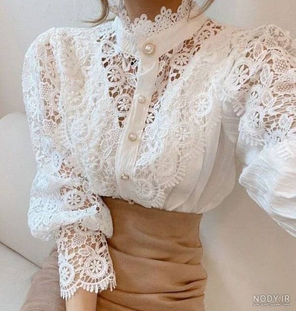 مدل های شومیز گیپور مجلسی و شیک در مزون های اینستاگرام ۲۰۲۵
