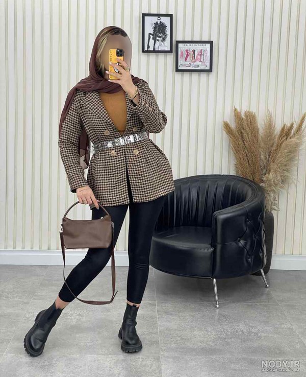 عکس های مانتو پاییزی پیچازی و استایل های autumn coata در سال 1404 و 2025 میلادی