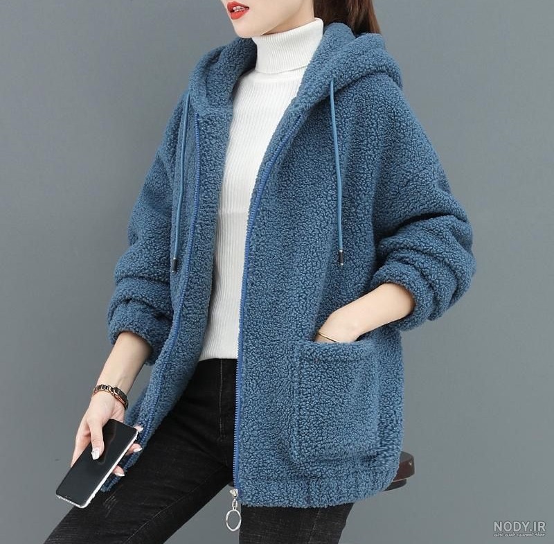 Solid-color-lamb-cashmere-cardigan-hoodie-for-women-plush-and-thick ...