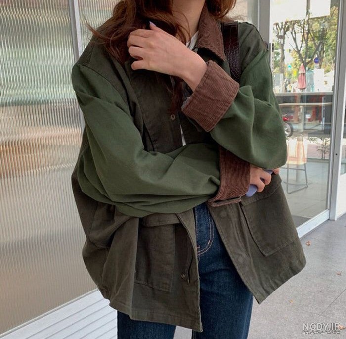 Korean Thick Autumn Vintage Lapel Casual Style Loose Full Lantern ...