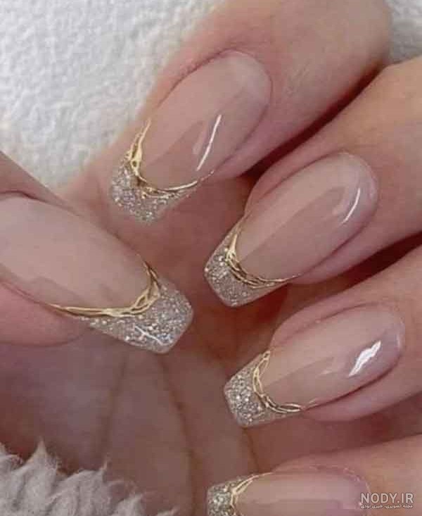 40 مدل ناخن مربعی فرنچ
