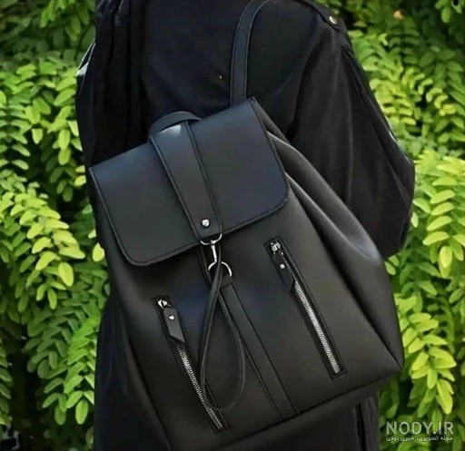کوله پشتی دخترانه فانتزی جدید و مشکی برای مدرسه و روزمره، با طراحی های کرومی، عروسکی و کیوت