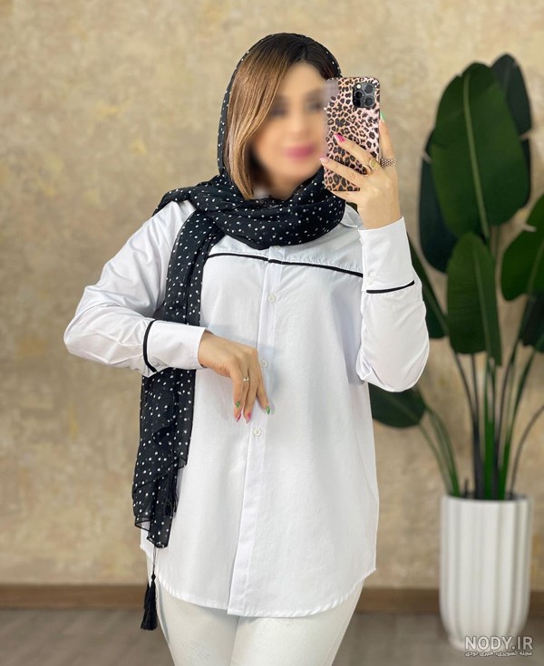 ۴۰ مدل شومیز مانتویی سفید جدید ۱۴۰۵ ؛ با این لباس در همه جا بدرخش 