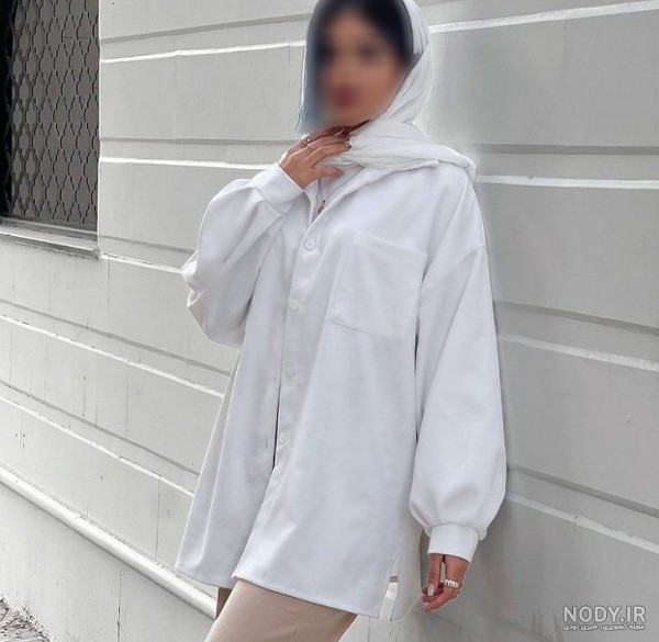 ۴۰ مدل شومیز مانتویی سفید جدید ۱۴۰۵ ؛ با این لباس در همه جا بدرخش 