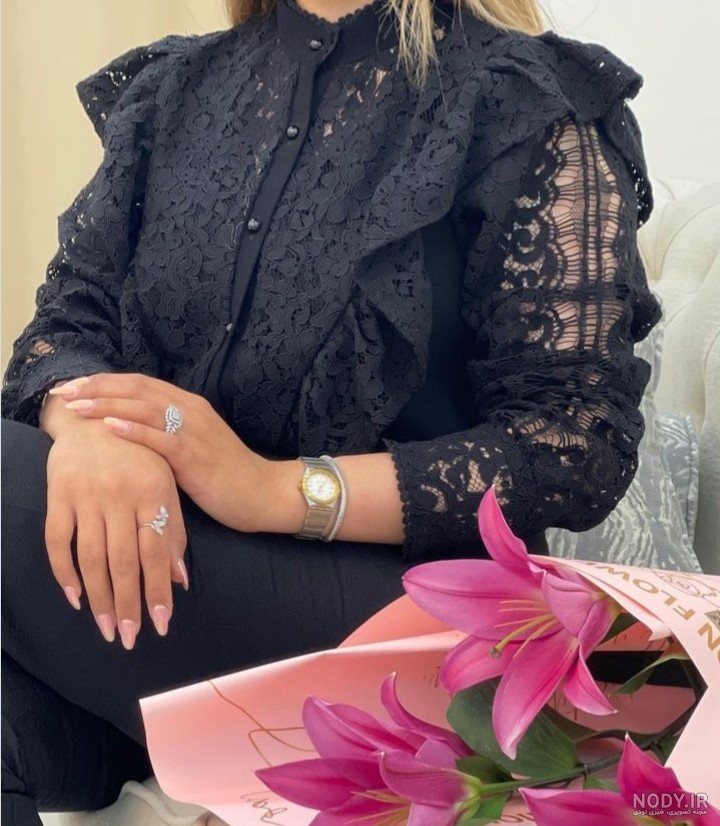 جدیدترین مدل های شومیز مشکی مجلسی، ساده، حریر و گیپور برای محرم ۱۴۰۴ و ۲۰۲۵