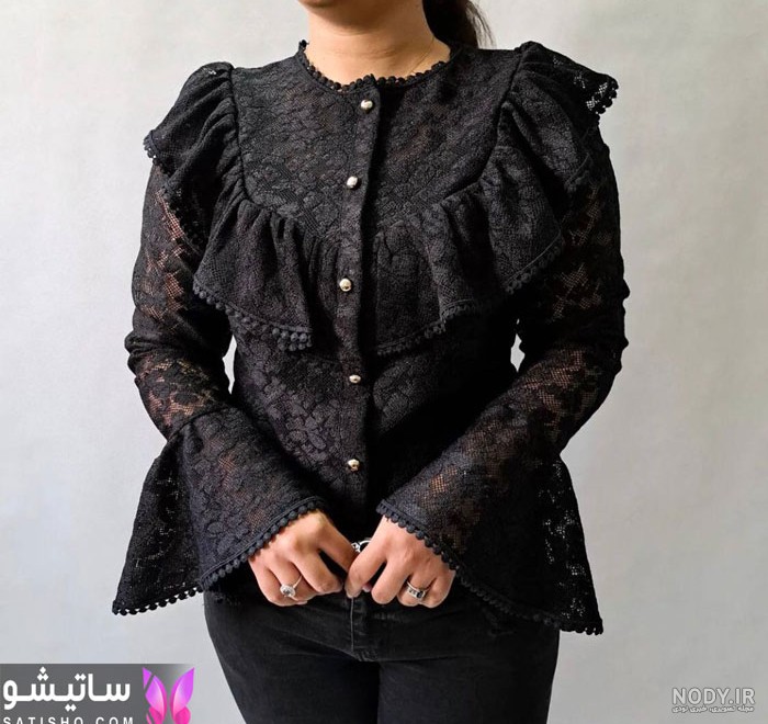 جدیدترین مدل های شومیز مشکی مجلسی و محرم در سال ۱۴۰۴، از ساده تا شیک و حریر و ساتن